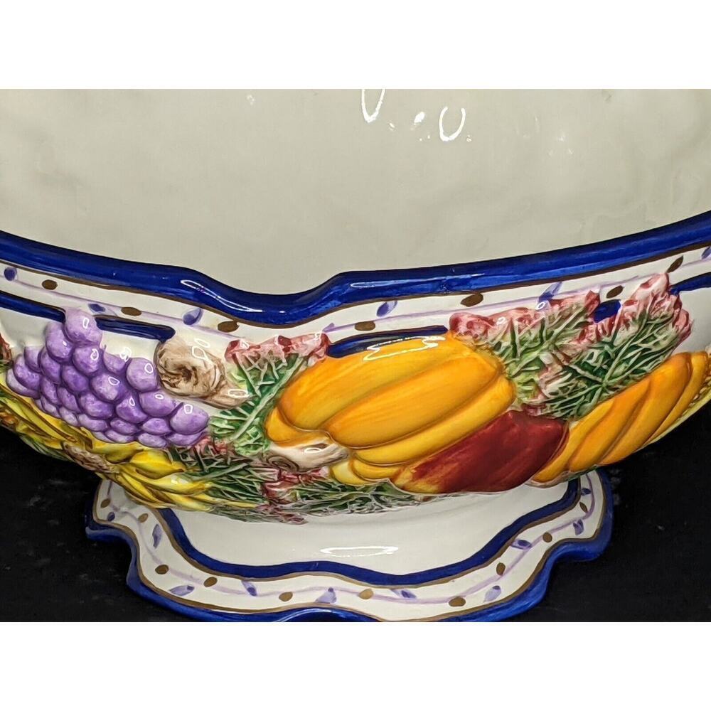 Bella Casa by Ganz Thanksgiving Harvest Seasonal Serving Bowl Centerpiece 3D - Picture 2 of 8